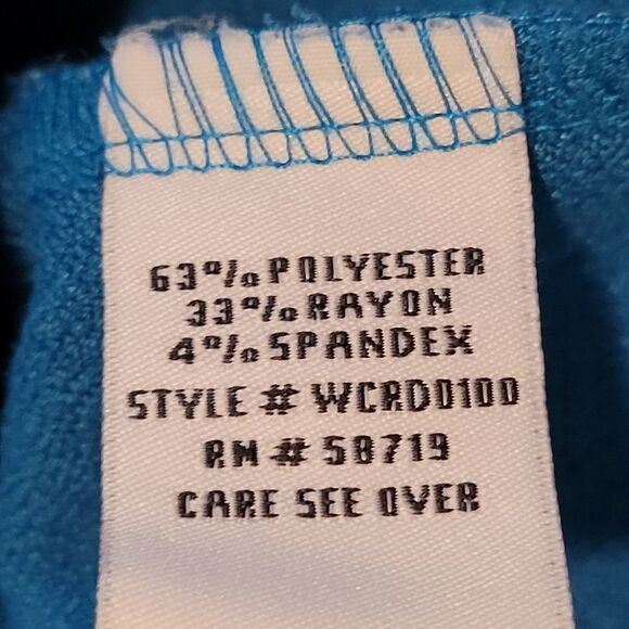 C'est Nous by Shoshanna Teal Blue Long Sleeve Dress 1X (2444) - Picture 5 of 6